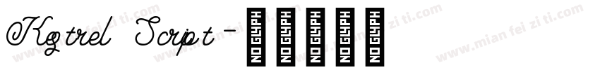 Kestrel Script字体转换